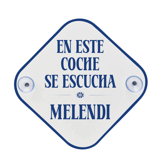 Placa coche - Melendi