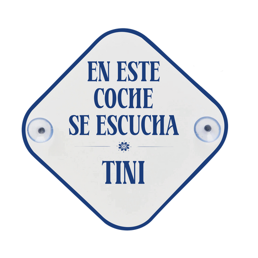 Placa coche - Tini