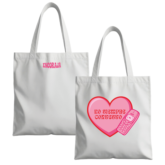 Tote bag -  Yo siempre contesto